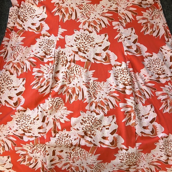 OBEY Orange Floral Dress Size M - Picture 7 of 8